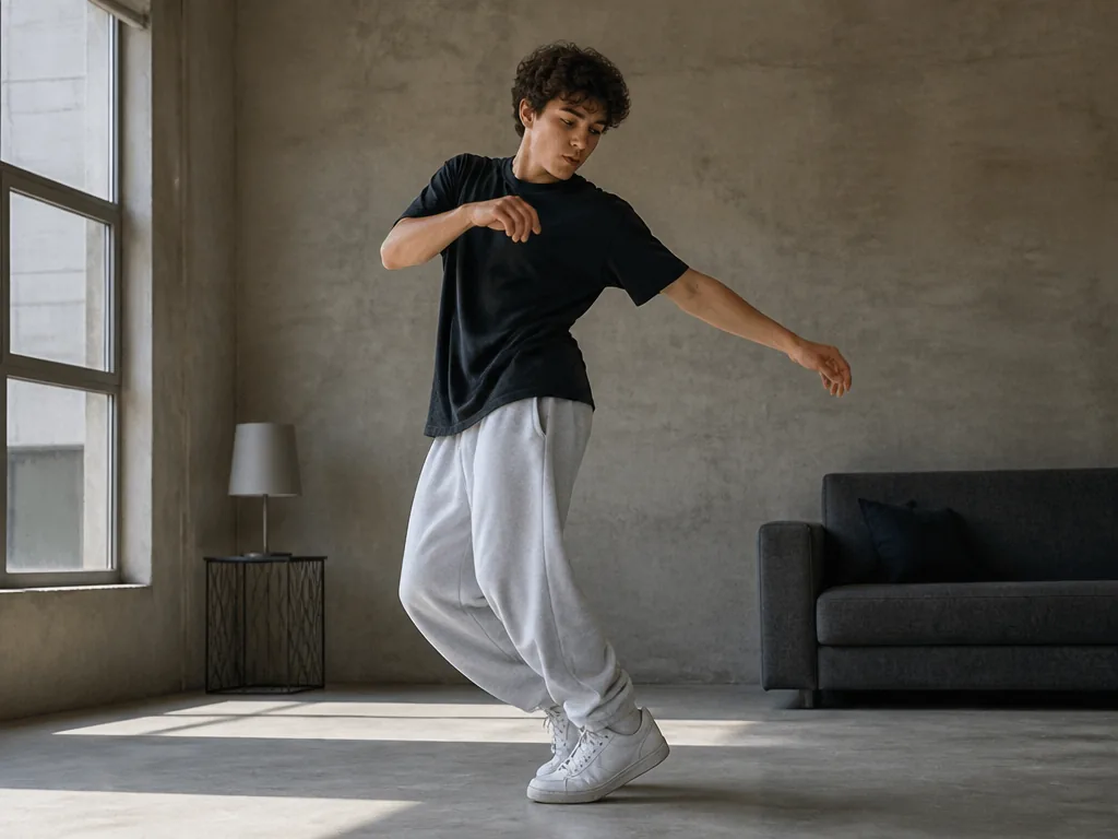 Billy Elliot danse en tutu dans une salle de boxe